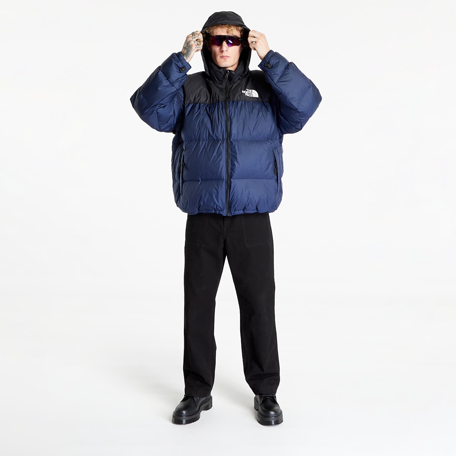 The North Face Women's 1996 Retro Nuptse Jacket - Summit Navy / TNF Black