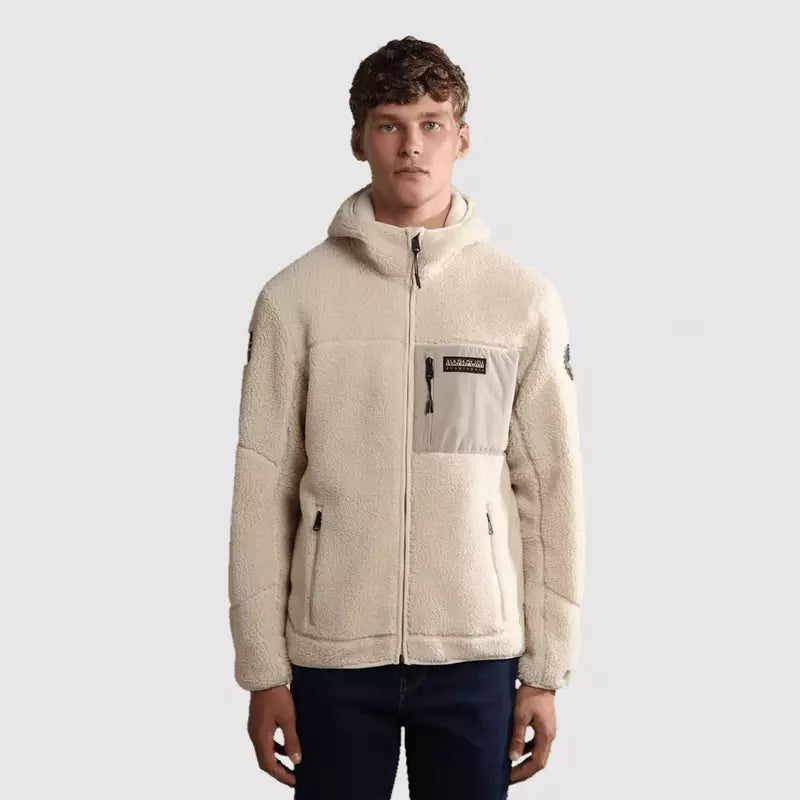 Napapijri Yupik Full Zip 3 Men's Fleece White